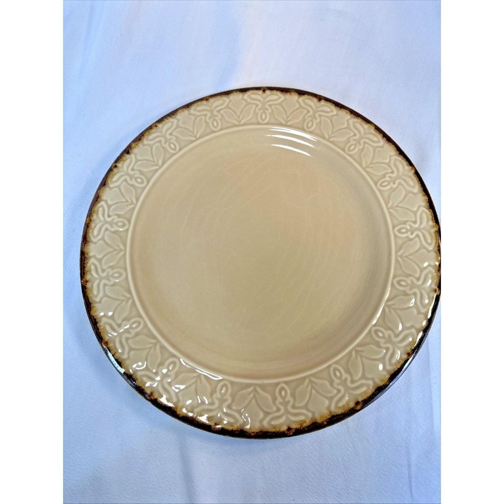 Cindy Crawford Style Harvest Dinner Plate 11 inches Embossed edges 8646360